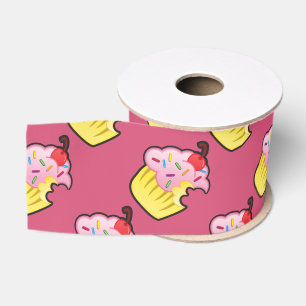 cute cartoon cupcake ribbon