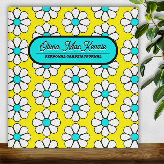 Cute Cartoon Daisy 3 Ring Binder