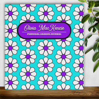 Cute Cartoon Daisy 3 Ring Binder
