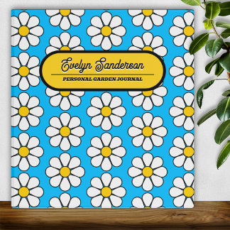 Cute Cartoon Daisy 3 Ring Binder