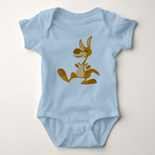 Cute Cartoon Dancing Kangaroo Baby Apparel Baby Bodysuit