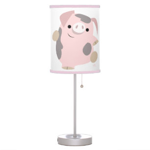 Cute Cartoon Dancing Pig Table Lamp
