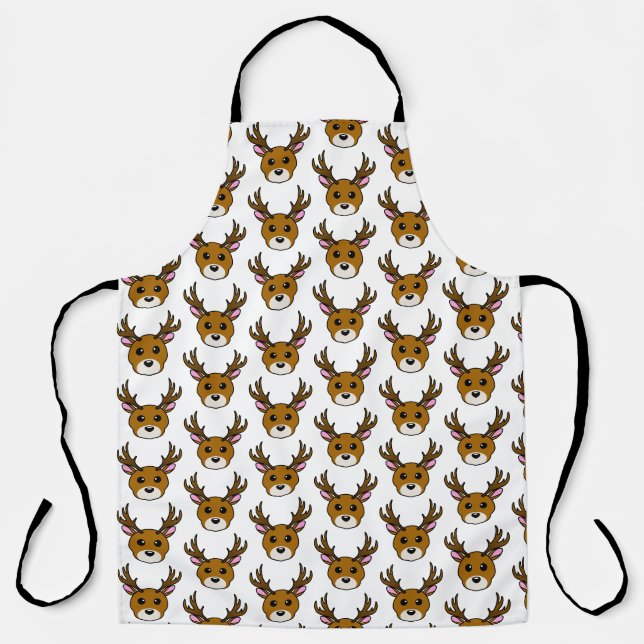 Cute Cartoon Deer Apron (Front)
