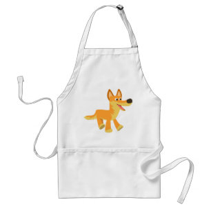 Cute Cartoon Dingo Adult Apron
