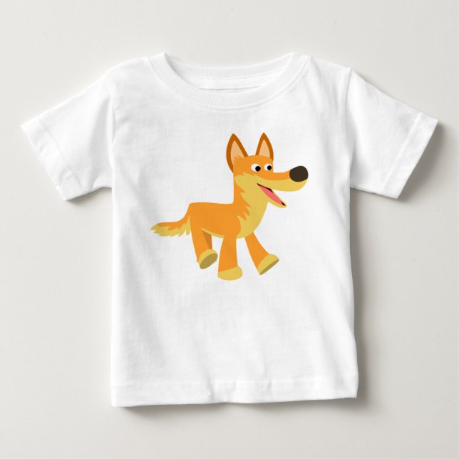 Cute Cartoon Dingo Baby T-Shirt (Front)