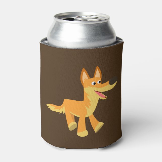 Cute Cartoon Dingo Can Cooler (Can Front)