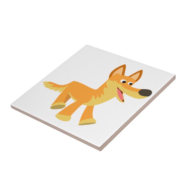 Cute Cartoon Dingo Tile (Side)