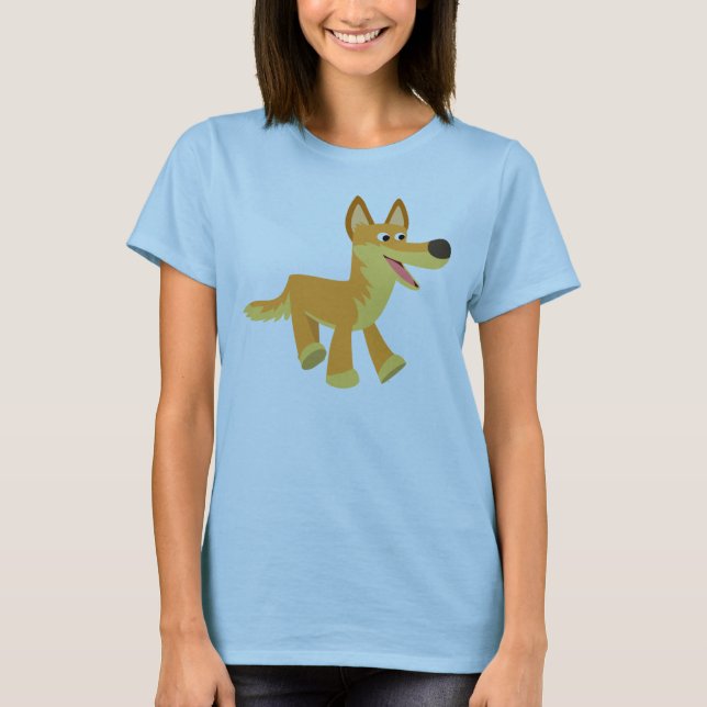 Cute Cartoon Dingo Women T-Shirt (Front)