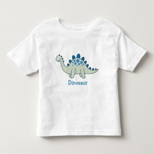 Cute Cartoon Dinosaur Animal Boys Blue Green Fun Toddler T_shirt