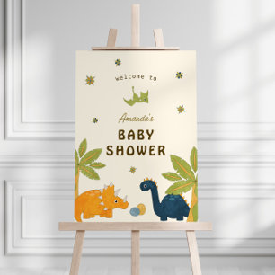 Cute Cartoon Dinosaur Baby Shower  Foam Board
