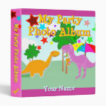 Cute Cartoon Dinosaur My Party Photo Album Binder at Zazzle