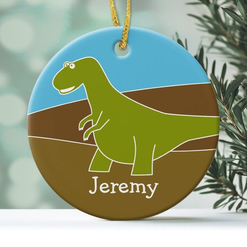 Cute Cartoon Dinosaur Ornament