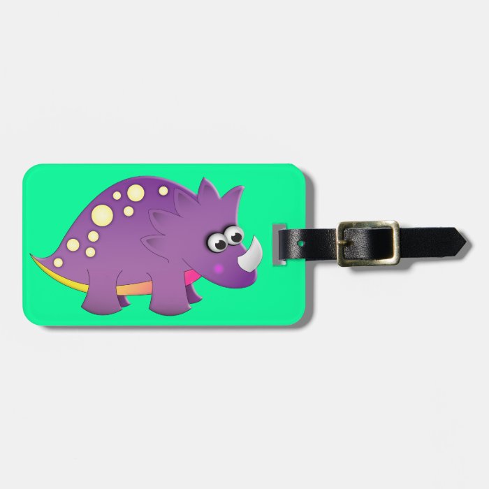 Cute Cartoon Dinosaur Travel Bag Tag