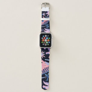 Cute cartoon dinosaurs pattern. apple watch band