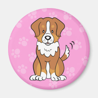 Cute Cartoon Dog Australian Shepherd Magnet