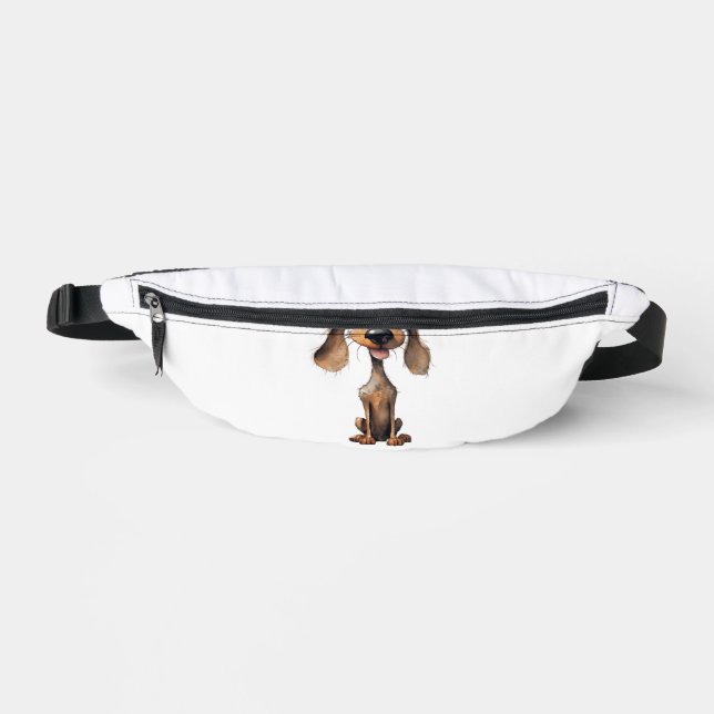 Cute Cartoon Dog Breed Art Collection  Fanny Pack (Front)