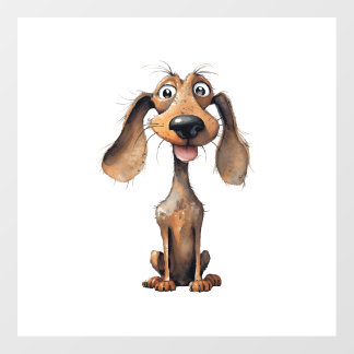 Cute Cartoon Dog Breed Art Collection Floor Decals
