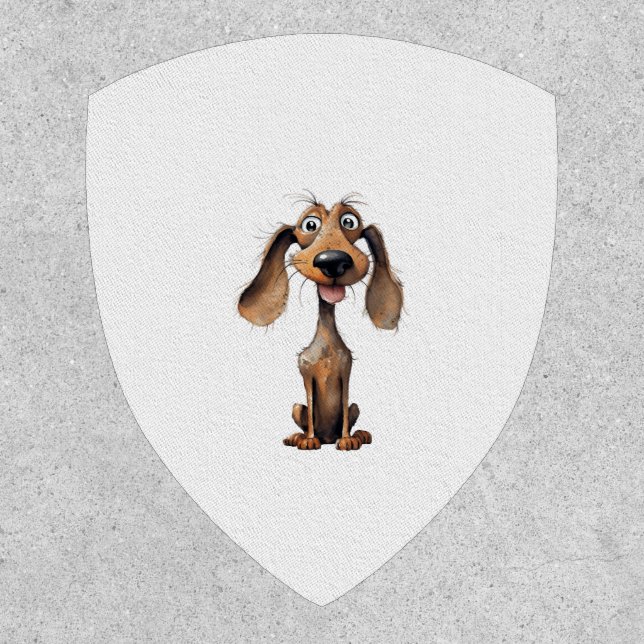Cute Cartoon Dog Breed Art Collection  Patch (Front)