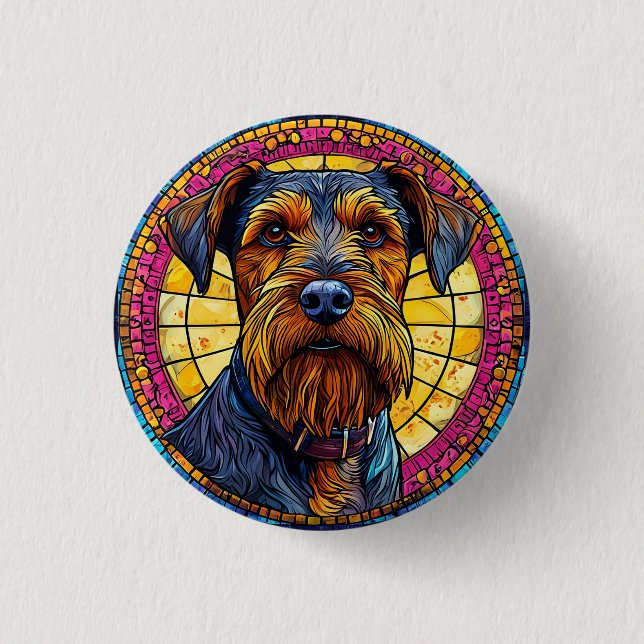 Cute cartoon Dog Button (Front)