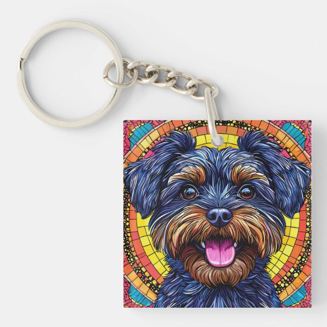 Cute cartoon Dog Keychain (Front)