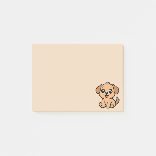 Cute Cartoon Dog Notes (Front)