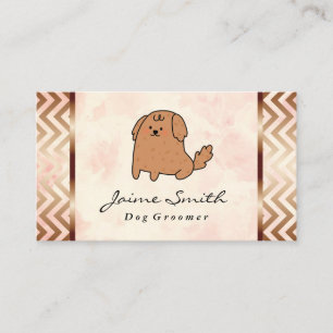 Cute Cartoon Dog Pattern Business Card