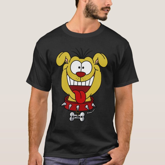 Cute Cartoon Dog Spike T-Shirt (Front)