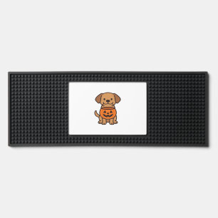 Cute Cartoon Dog Trick-or-Treating Classic T-Shirt Bar Mat