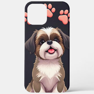 🐾🎨 Cute Cartoon Dog Whimsical Modern Charm 📱✨ iPhone 12 Pro Max Case