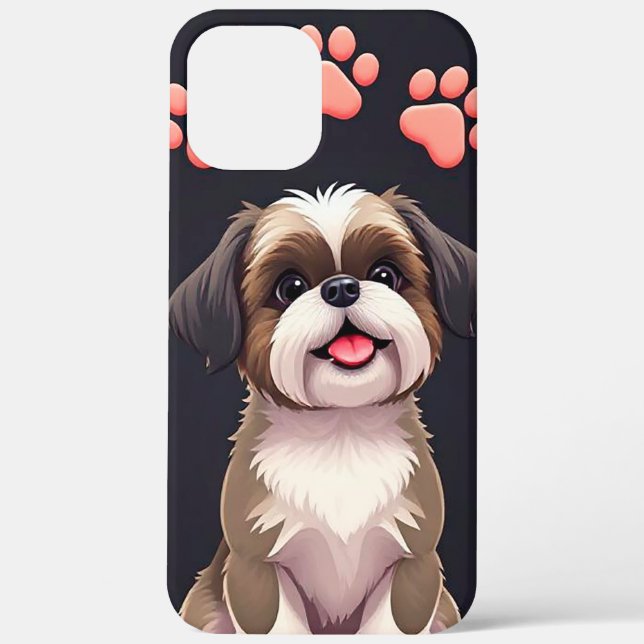 🐾🎨 Cute Cartoon Dog Whimsical Modern Charm 📱✨ Case-Mate iPhone Case (Back)
