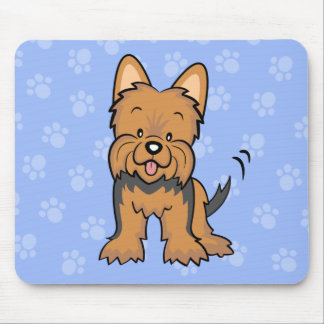 Cute Cartoon Dog Yorkie Mousepad