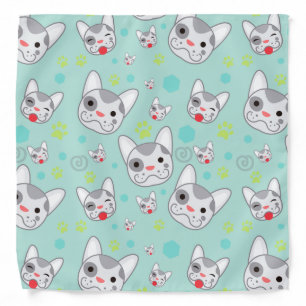 Cute Cartoon Dogs Bandana