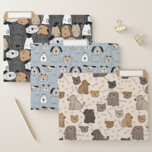 Cute Cartoon Dogs Pattern