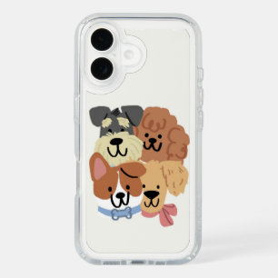 Cute Cartoon Dogs Pattern iPhone Case
