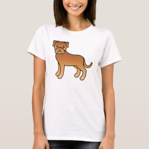 Cute Cartoon Dogue De Bordeaux Dog T-Shirt