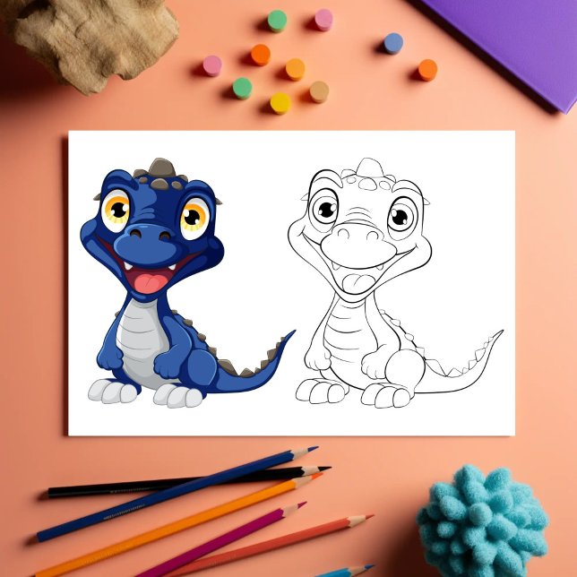 Cute Cartoon dragon coloring page (Creator Uploaded)