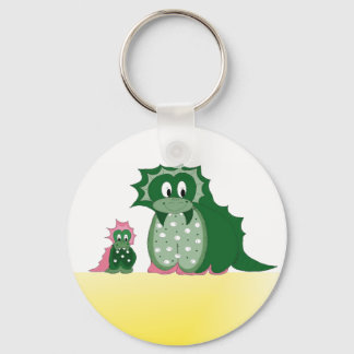 Cute Cartoon Dragons Keychain