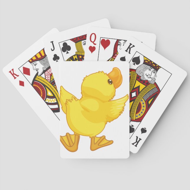 cute cartoon duck poker cards (Back)
