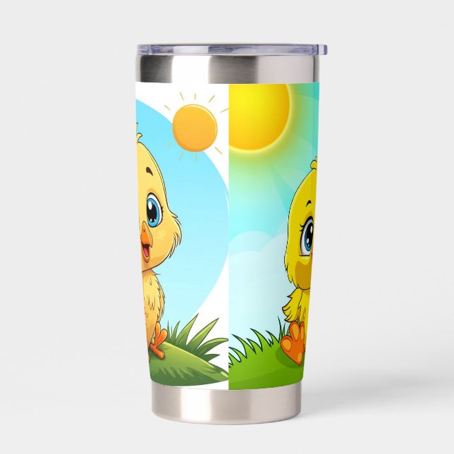 Cute Cartoon Duck Tumbler (Left)