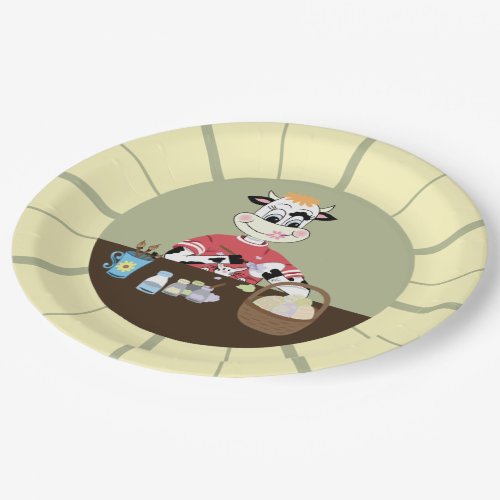 Cute cartoon Easter paper plates