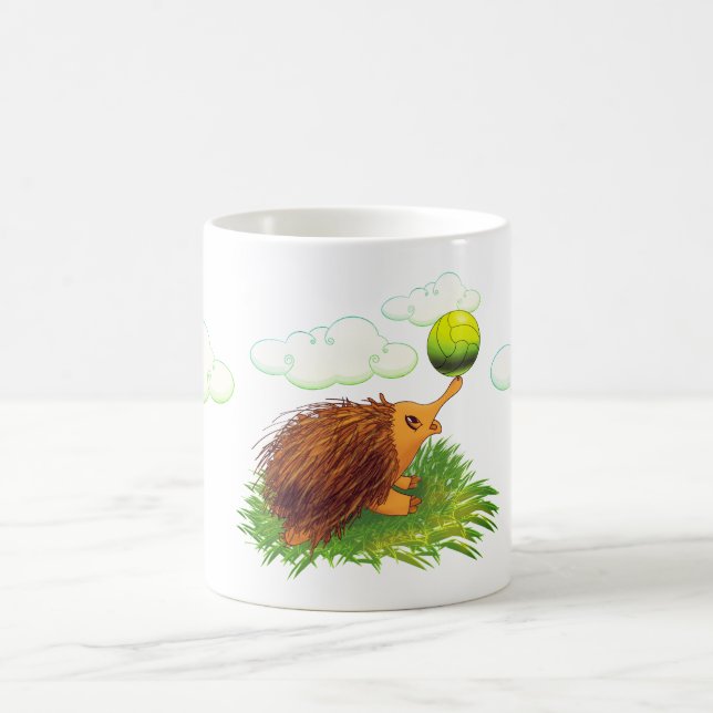 cute cartoon echidna coffee mug (Center)