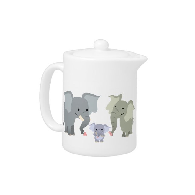 Cute Cartoon Elephant Family Teapot (Left)