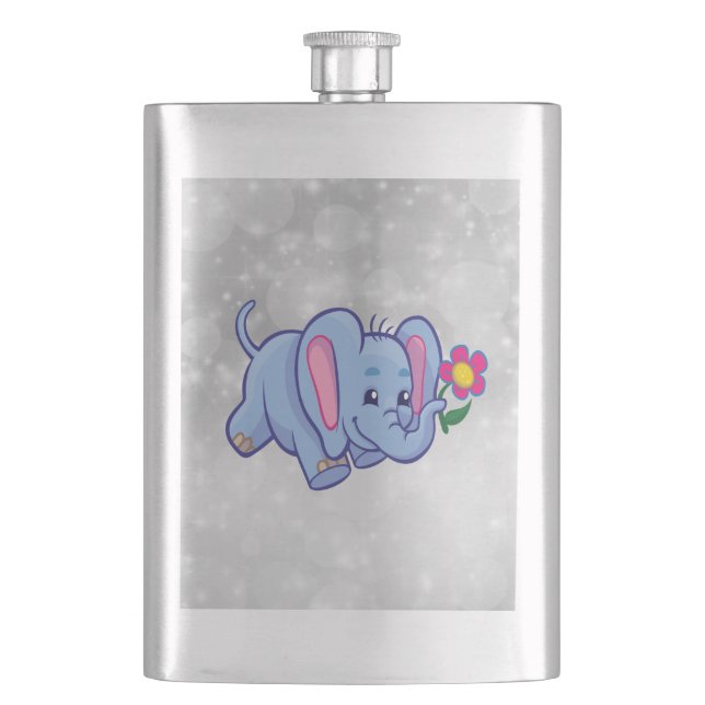 Cute cartoon elephant flask (Front)