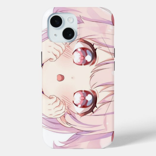 Cute Cartoon Face Girl Case-Mate iPhone Case (Back)