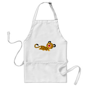 Cute Cartoon Facetious Leopard Apron