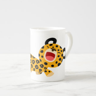 Cute Cartoon Facetious Leopard Bone China Mug