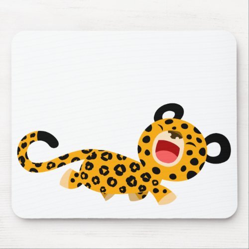 Cute Cartoon Facetious Leopard Mousepad