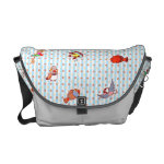 Cute cartoon finches pattern courier bag