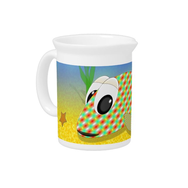 Cute Cartoon Fish Beverage Pitcher (Left)