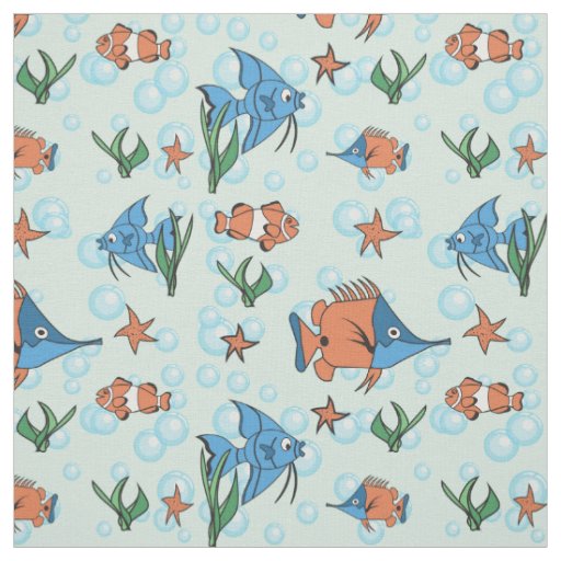 Cute Cartoon Fish Fabric